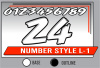 PRINTED NUMBER SET L-1